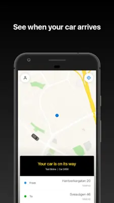 Taxi Skåne android App screenshot 1